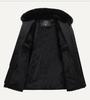 Lambskin Cotton-Padded Jacket for Middle-Aged Men and Seniors