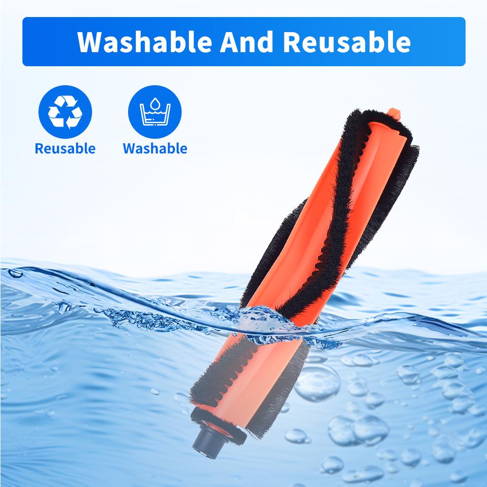 Roller Brush Accessories For Xiaomi Mijia 5C/OV42CN Robot Vacuum Cleaner Main Brush Replacement For Efficient Dust Hair Removal