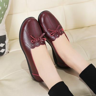 Damen Ballerinas Freizeitschuhe Neue Frau Weiches Leder Ballerina Ballett Bootsschuhe Slipper Loafers Mokassin Femme Zapatos Mujer 357