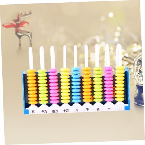 Kisangel Kids Abacus Math Learning Toy for Girls & Boys, Counting Bead Frame, Fine Motor Skills Educational Toy