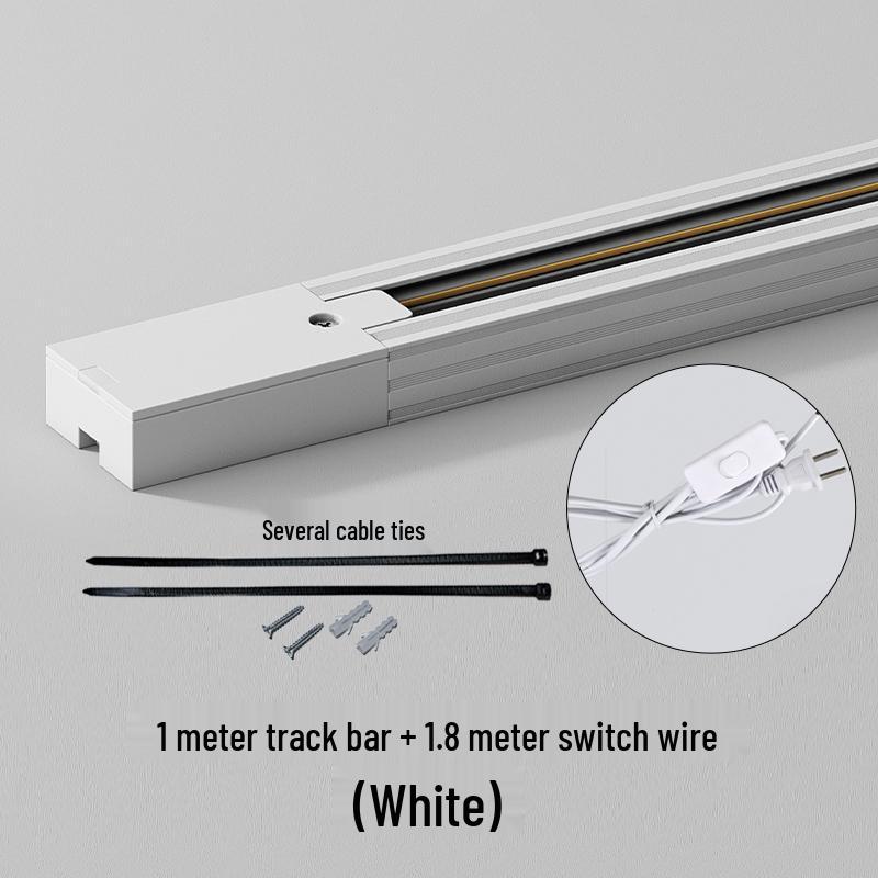 Copper Rail LED Plant Spotlight: Universal Aluminum Track Light Connector, 0.5m Rail