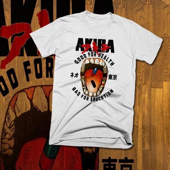 Akira Retro Anime T-Shirt Neo Tokyo Kanji Cyberpunk Explosion Japan new tee L