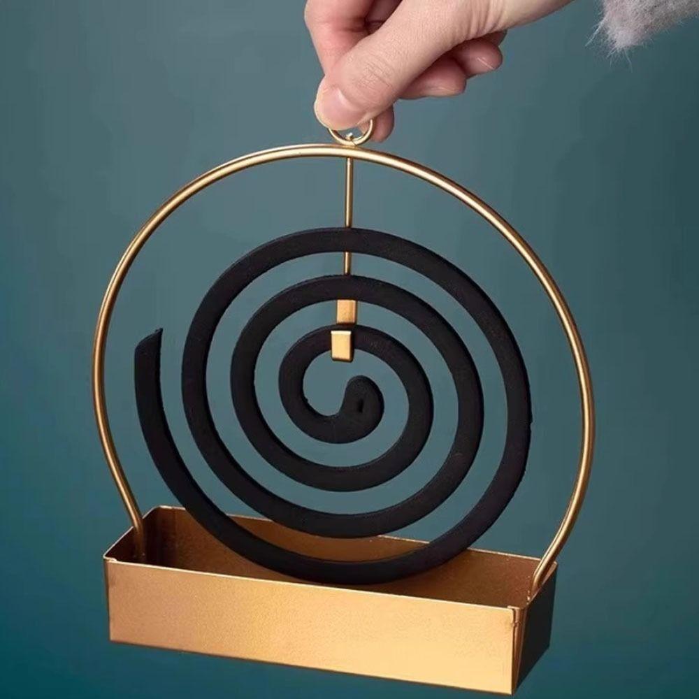 With Tray Mosquito Repellent Incenses Rack Coil Incense Burner Frame  for Household Bedroom Patio