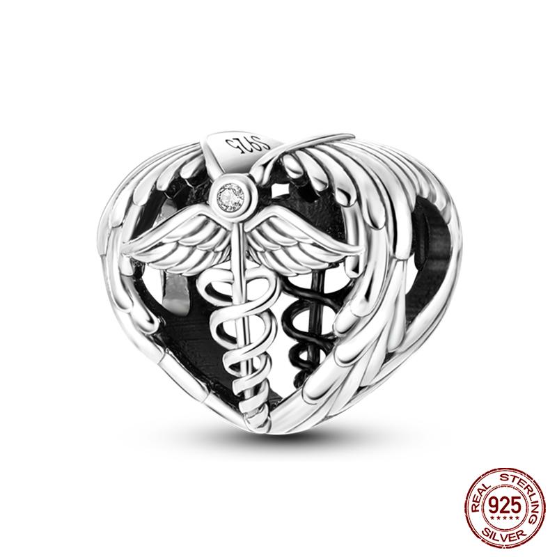 

Fit Qikaola Original Bracelets Copper Fashion Lipstick High-Heeled Shoes Charms Beads Fine Anniversary Jewelry