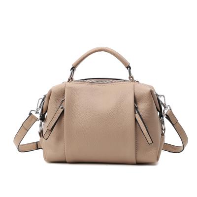 Zency Women's Genuine Leather Bag Simple High Quality Tote Bag Small Vintage Boston Handbag Female Shoulder Bags 2022 Crossbody
