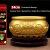 Chinese Brass Treasure Ornament: Large Copper Basin for Home Decor