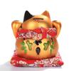 6 inch Golden Ceramic Maneki Neko Statue Lucky Cat Money Box Feng Shui Figurine Home Decor Ornament