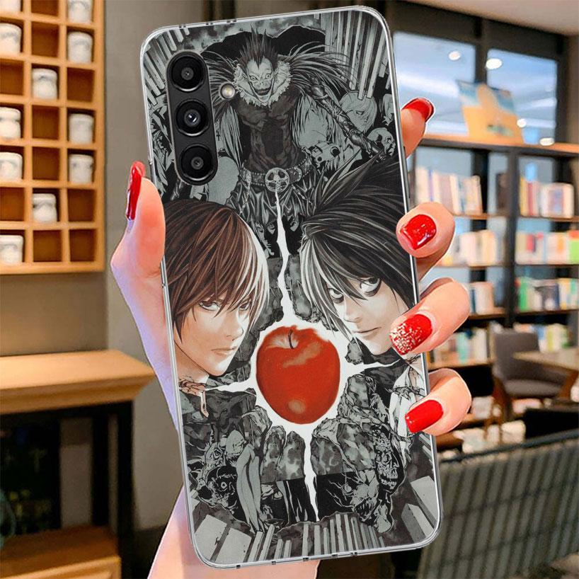 N-Note D-Death Anime Ryuk Phone Case For Samsung Galaxy A17 A37 A57 A16 A26 A36 A56 A15 A25 A35 A55 A14 A24 A34 A54 A13 A23 A33