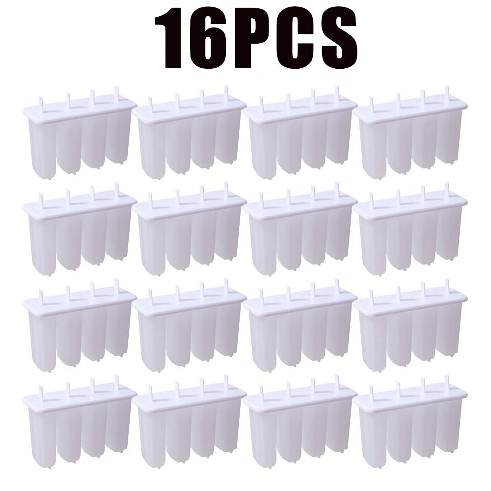 4 Hole Plastic Ice Cream Mold Magnum Mold DIY Fruit Juice Ice Pop Cube Maker Ice Tray Popsicle Mould Baking Accessories