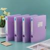 4pcs Morandi A4 Colorful File Folders -Thick Plastic Document Organizer for Accounting, Contracts & Office Supplies,35/55mm Size