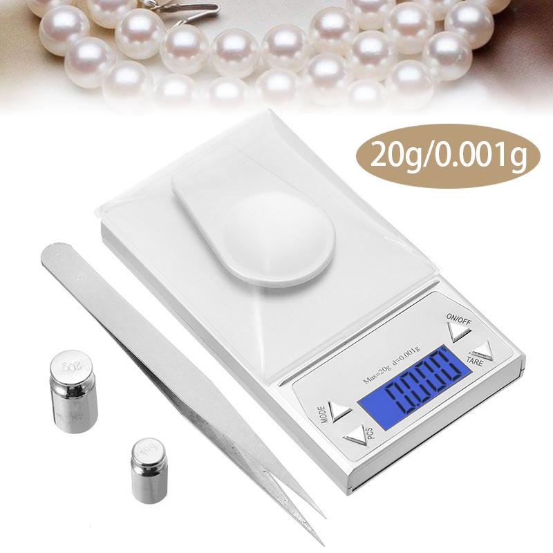 20g//0.001g Milligram LCD Screen Digital Jewelry Diamond Kitchen Scale Weight