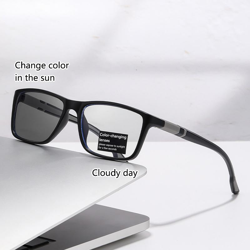 Automatic Po-sensitive Color-changing Fashionable Presbyopic Glasses with Blue Light Protection As