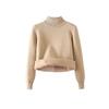 Autumn/Winter 2025 Women's High Neck Fleece Sweater: Warm, Thick, Plus Velvet Base Layer.