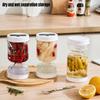 Leak Proof Preserving Jar with Strainer Dry Wet Separation Storage Container for Cucumbers Pickles and Fermented Foods