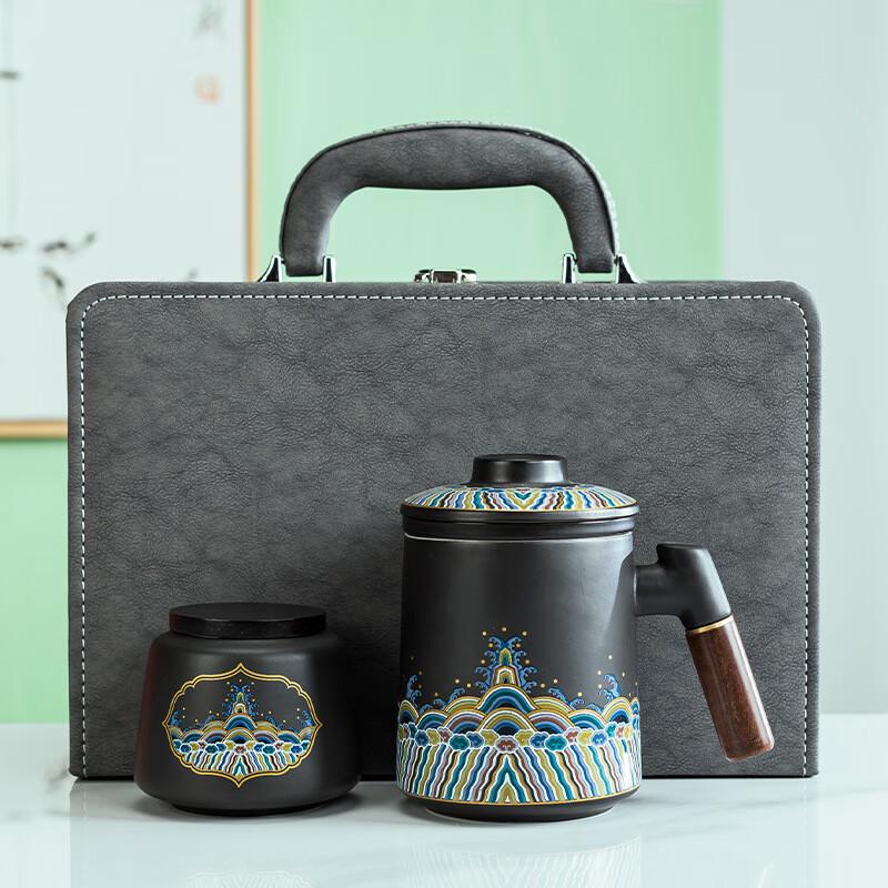 

Ceramic Tea Separation Mug with Lid