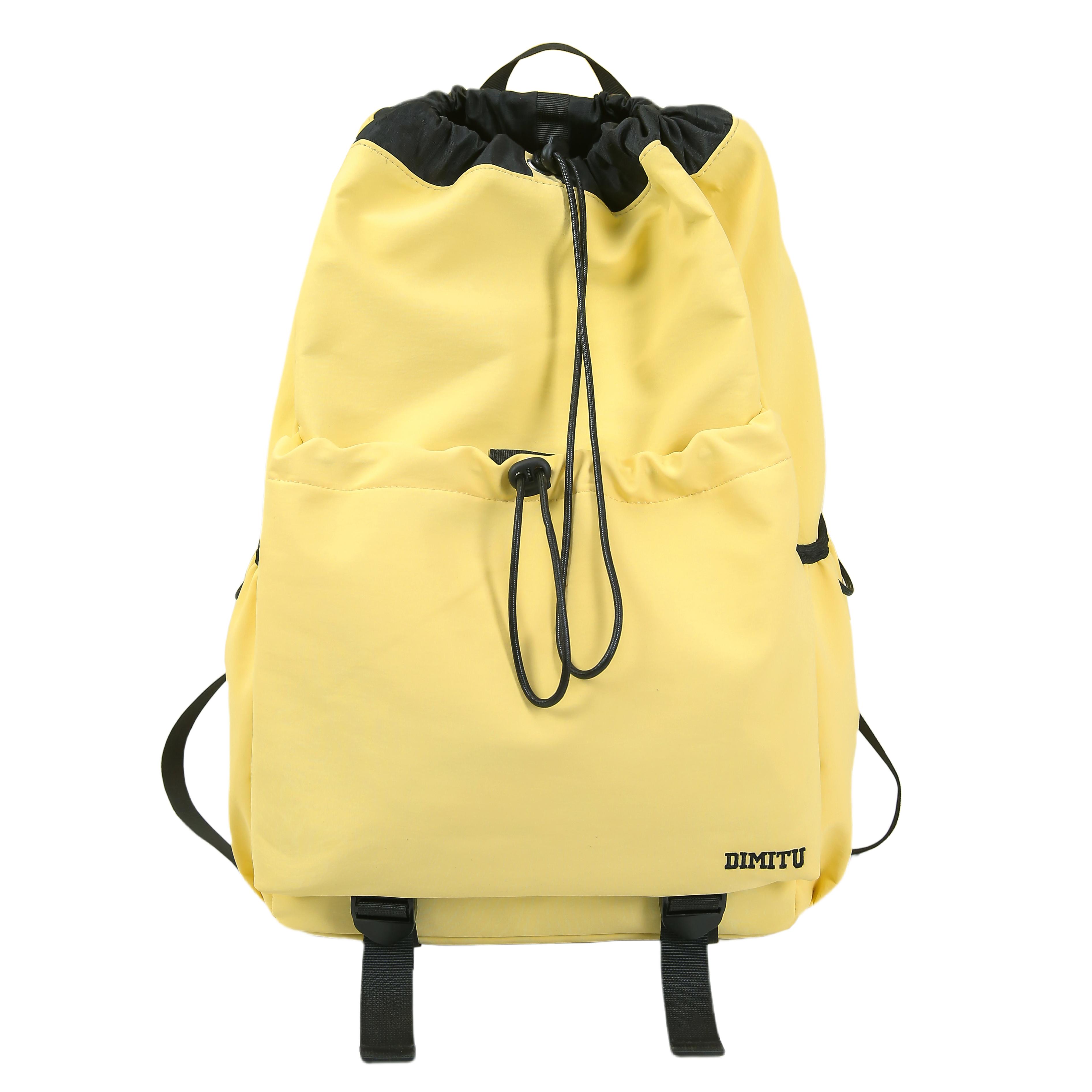 

2025 New Cross - border Drawstring Backpack for Women - Casual, Commuting, Light - weight Outdoor Backpack, Ideal for Sports, Cy 15 inches жёлтый