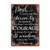 Retro Style Metal Wall Plaque Sign for Home Decor