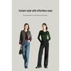 Mengshuya Women's High-Waist Straight Leg Jeans