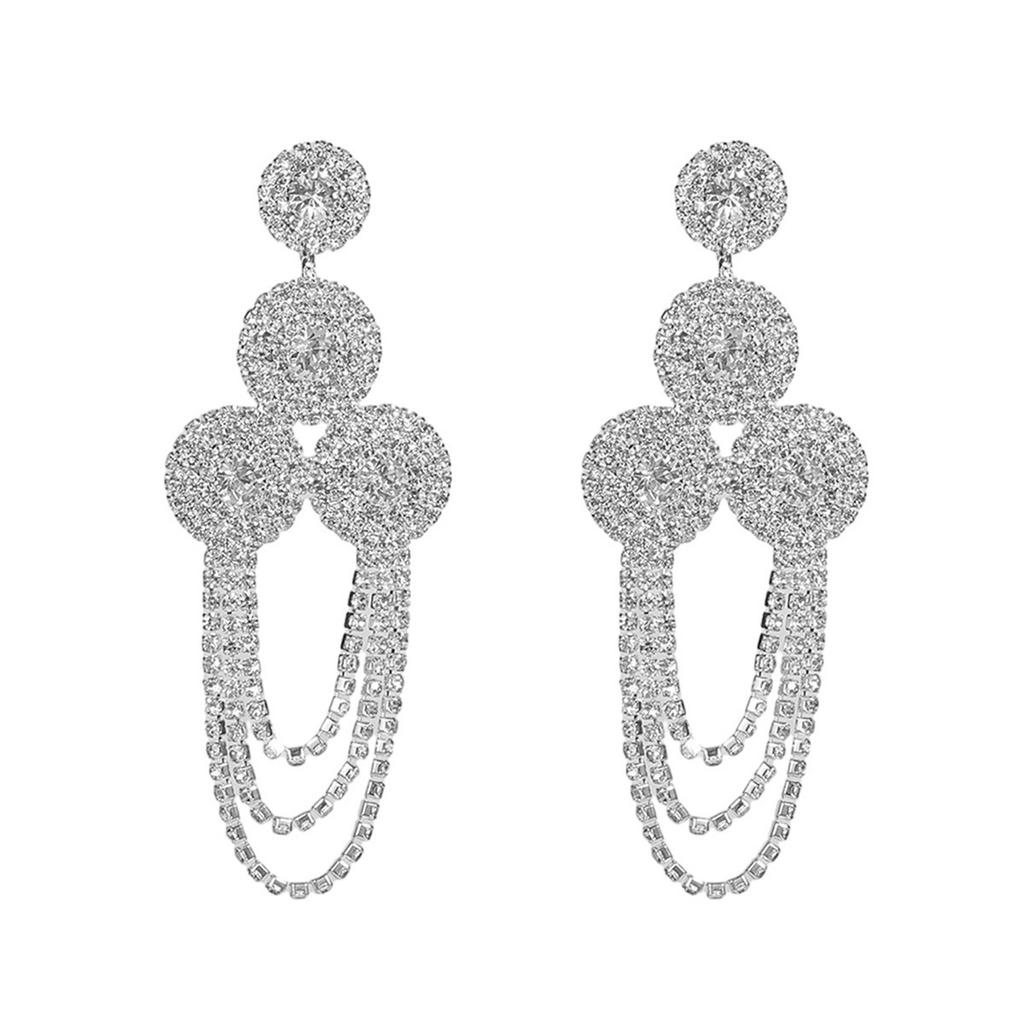 Original Design Long Diamond Earrings