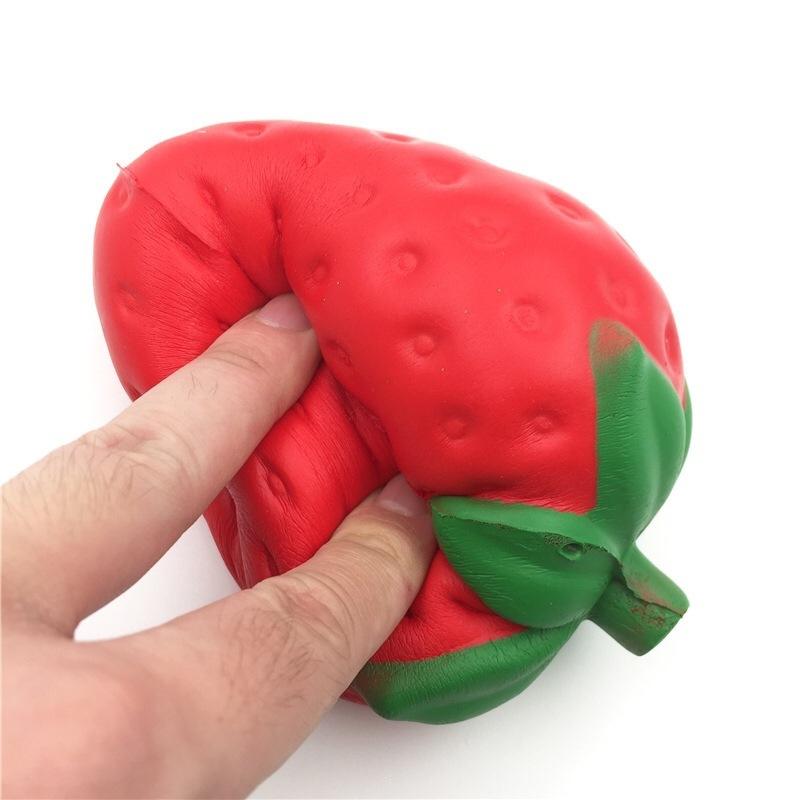 

14cm Super Jumbo Strawberry Squishy Slow Rising Antistress Toy Grownups toys stress relief toy stress balls sensory toy