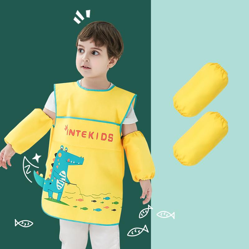 Kinder Cartoon Einhorn Schürze Jungen Mädchen Küche Kochen Backen Malen Kochen Kunst Lätzchen Mode Schürze Baby Lätzchen