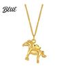 Horse Pendant Necklace Ingot On Immediate Women Wealth Lucky Birthday