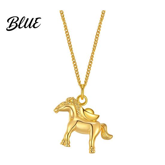 Horse Pendant Necklace Ingot On Immediate Women Wealth Lucky Birthday