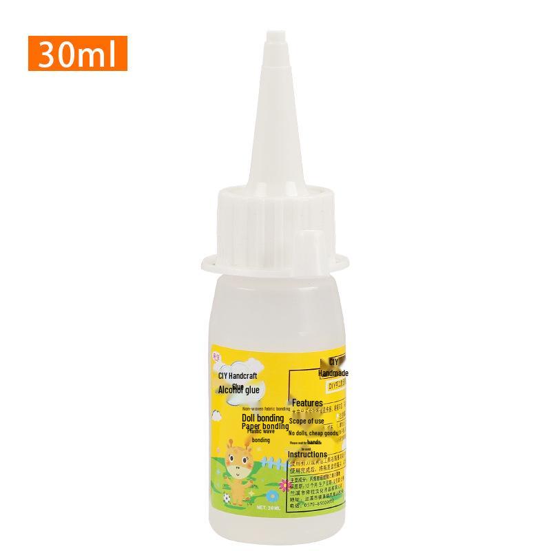 High Viscosity Quick-Dry Liquid Glue for Fabrics, Dried Flowers, Resin, Glass, and Stones 30ml Alcohol Glue, 1 Bottle прозрачный