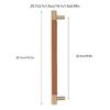 Center To Center 224mm Pull Handle Brass Cupboard Handle Bar Drawer Pull Handle  Kitchen Cabinets