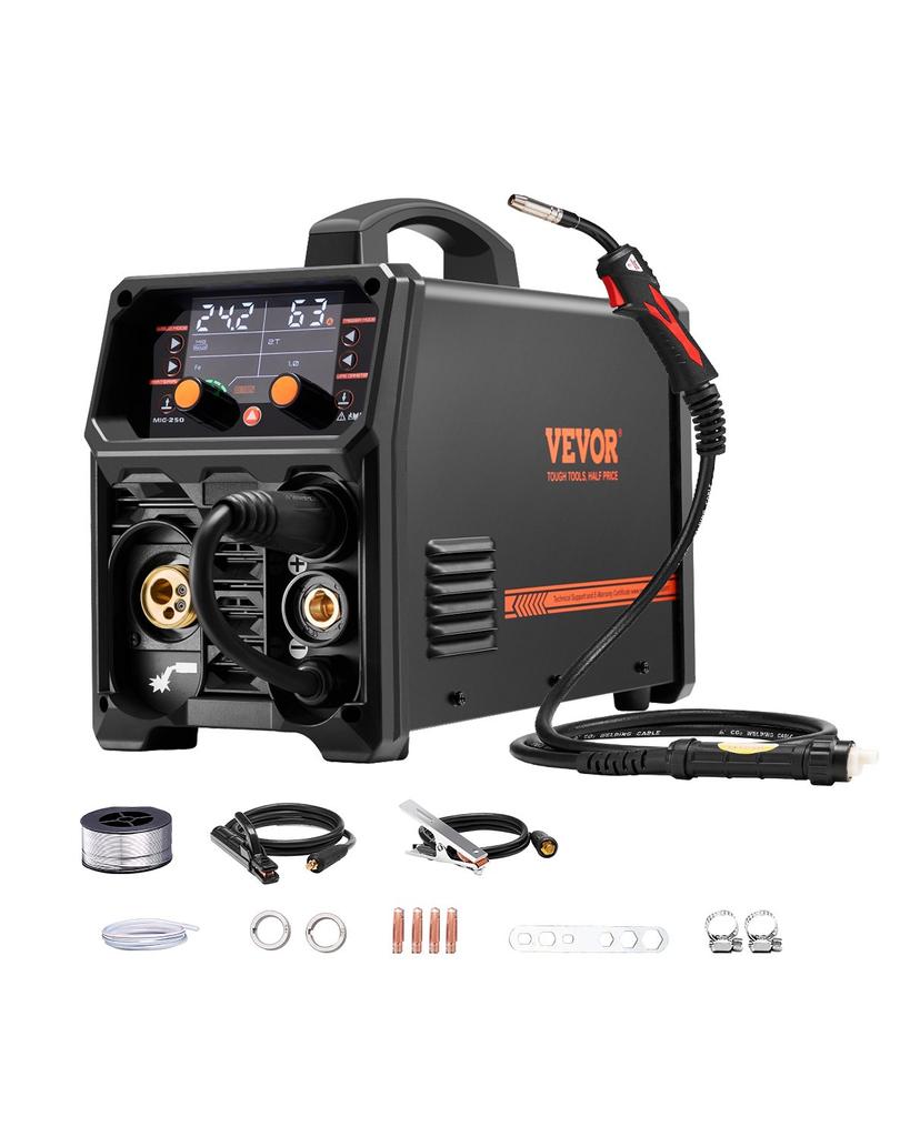 VEVOR Pro MIG Welder, 250Amp Pluse Mig Welding Machine