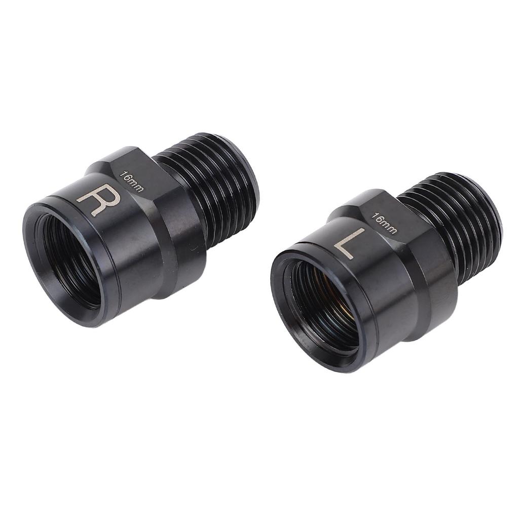 2PCS Bike Pedal Extender 16mm Ti Alloy Bike Pedal Lengthening Extension Shaft for Mountain Bikes