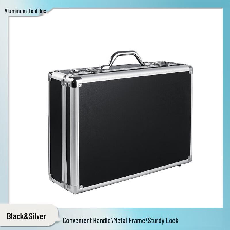Aluminum Alloy Portable Tool Case with Key Lock 36.5x25x11cm