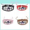 Stylish Kimetsu No Yaiba Leather Bracelet With Inosuke Charm Mixed Materials