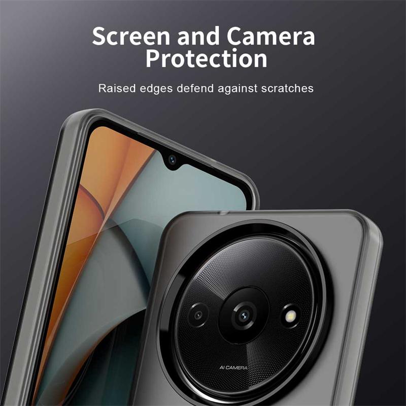 Transparent Case For Xiaomi Poco C61 Case For Poco C61 Magnetic Adsorption Wireless Charge Cover For Poco C61 Case 6.71 inch
