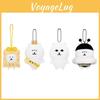 Cute Nagono Guardian Bear Confident Bear Cartoon Plush Pendant Keychain Doll