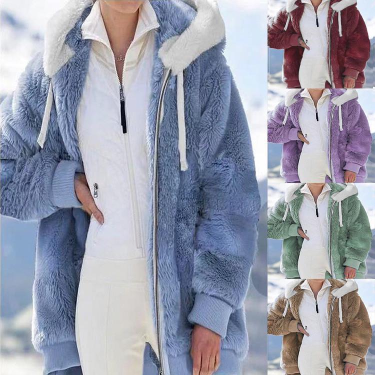 Korean Style Fleece Zipper Hooded Jacket - New Autumn/Winter Collection
