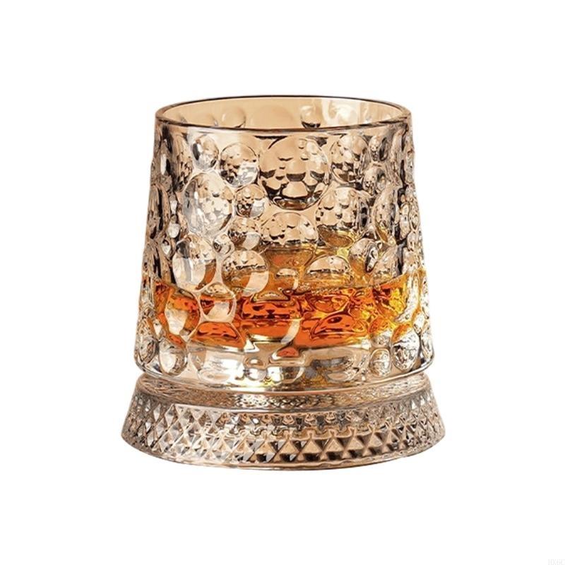 

Rotating Crystal Whiskeys Drinking Cup Glass Gift for Christmas Father Day Present HX6C