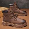 Martin Boots New Winter Mid-lace-up Platform Boots High-top Boots British Retro Short Boots