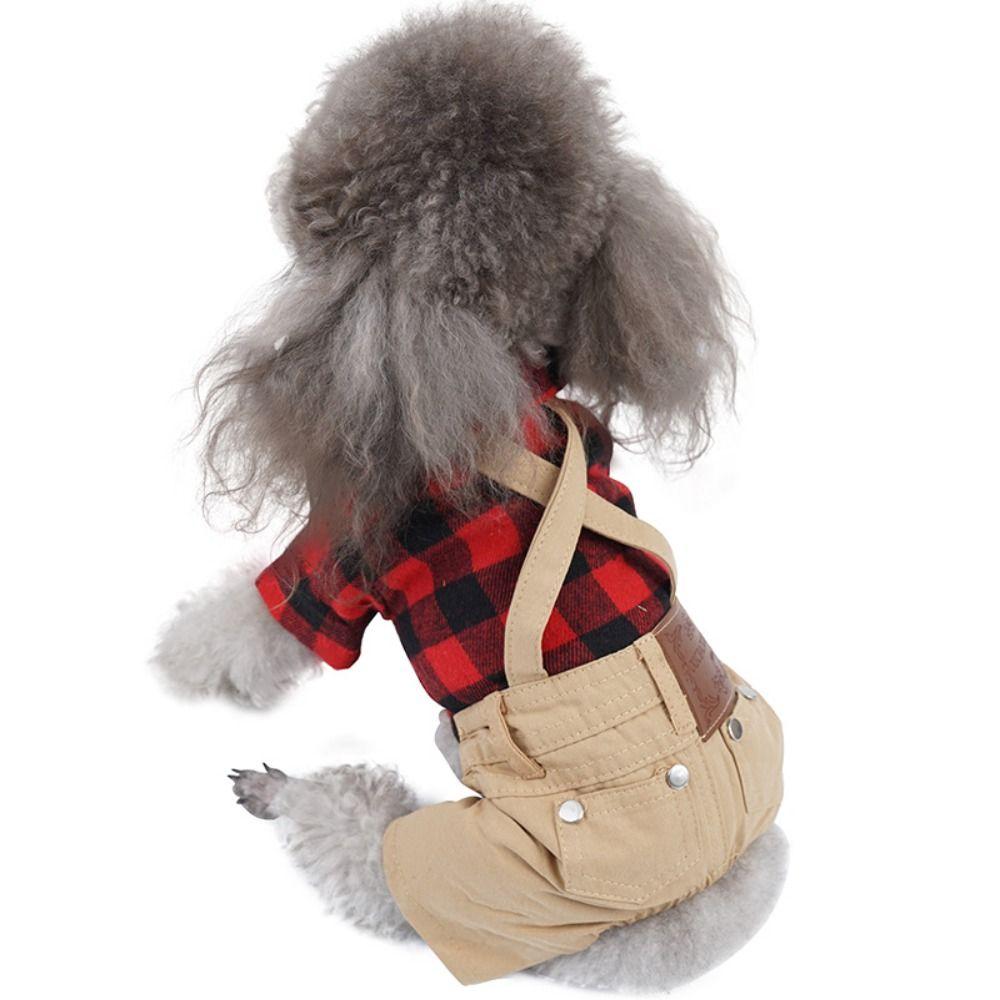 

Soft Dog Clothes Cotton Pet Pullover Pet Supplies Puppy Jumpsuits Small Animal L червоний