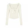 Summer Slim Elegant Blouse Women Evening Party Y2k Crop Top Office Lady Casual Outwear Long Sleeve Shirt Korean Fashion