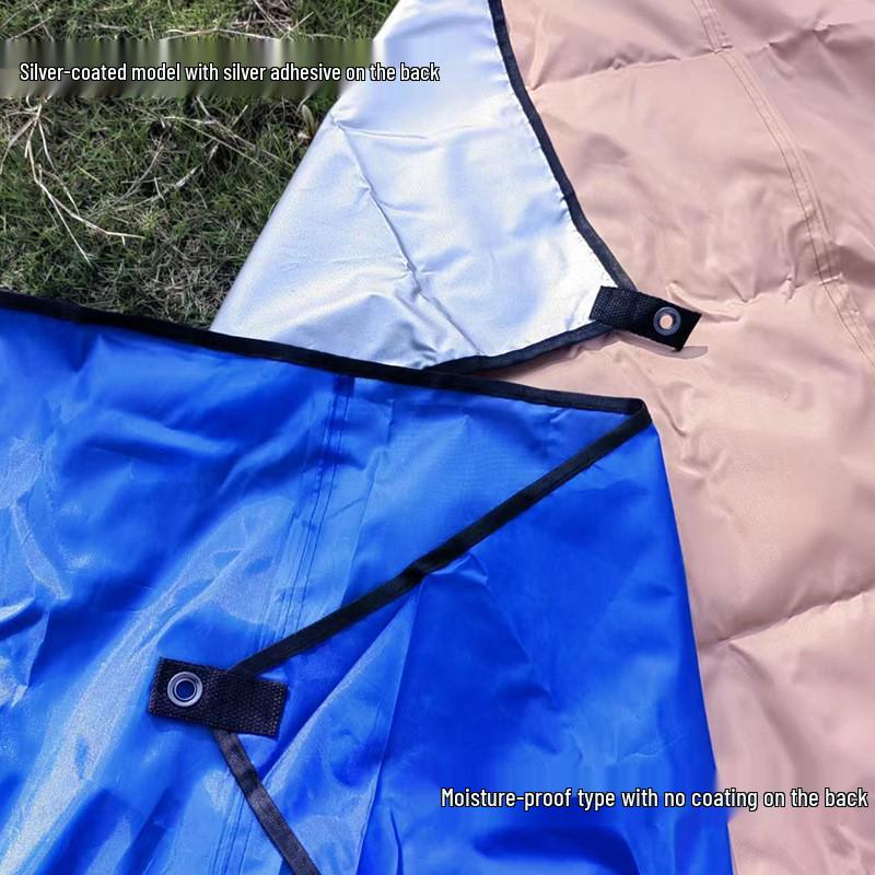 Large Silver-Coated Oxford Cloth Picnic Blanket & Moisture-Proof Camping Mat