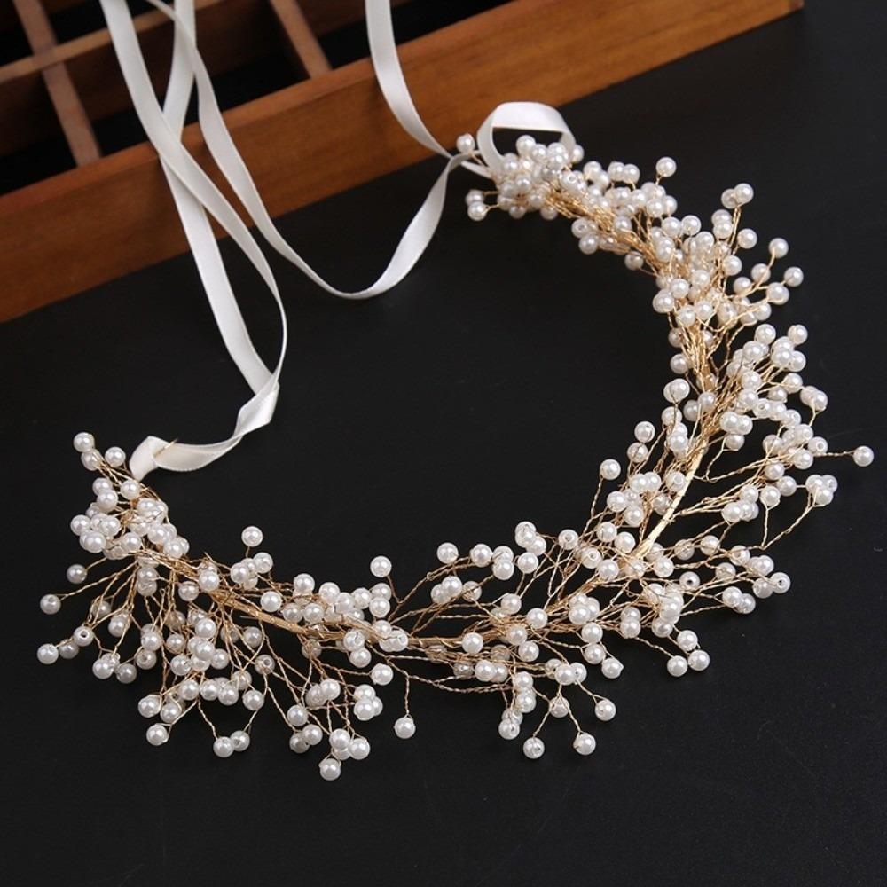 Headwear Pearl Hair Vine Jewelry Gift Wedding Headband Fashion Hair Bands Wedding