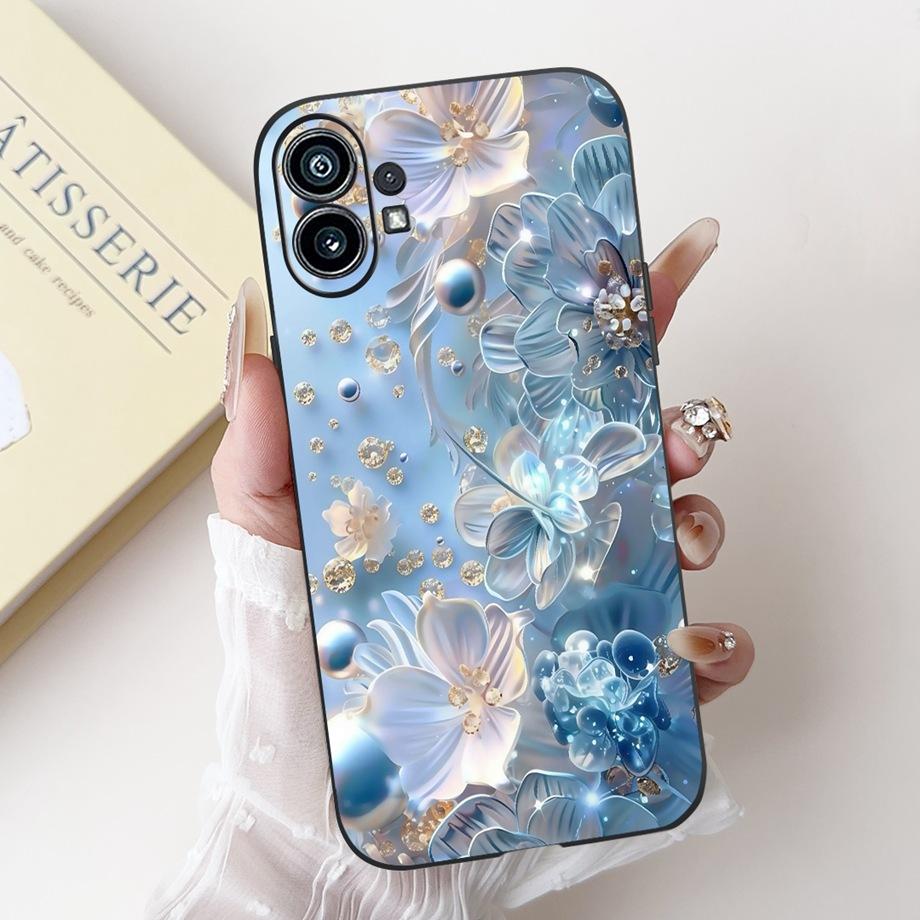 Butterfly Flower Landscape Marble Cartoon Cover For Nothing Phone 1 2 2a 3a Pro Case Phone (2a) (3a) Pro Capa Silicone Funda