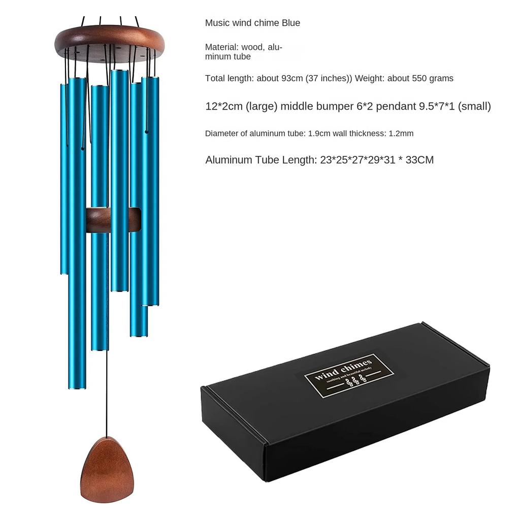 New Aluminum Pipe Wind Chimes Metal Memorial Pendant Gift