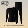 Men's 7A Antibacterial Autumn/Winter Thermal Underwear Set - Round Neck, Slim Fit