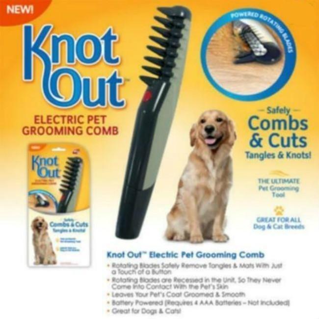 knot out dog comb