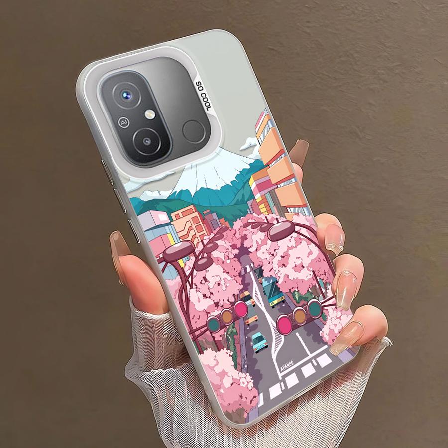 Cartoon Anime Landscape Phone Cover Case for Xiaomi Poco X3 Pro C50 C51 C61 X3 NFC