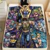 1 Stück Jojo's Bizarre Adventure Gemusterte Flanelldecke Geeignet für Alle Jahreszeiten Für Heimdekoration Wärme Und Komfort Geschenke Weihnachtsgeschenk