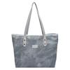 Tote bag large-capacity bag women's new fashionable solid color simple shoulder bag summer commuter handbag