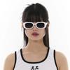 Street Oval Chic Sunglasses White